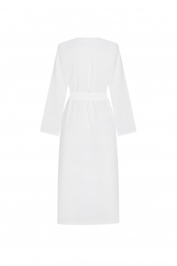 FATTUM Summerhouse Thin Ruffled Detailed Tunic Cover White