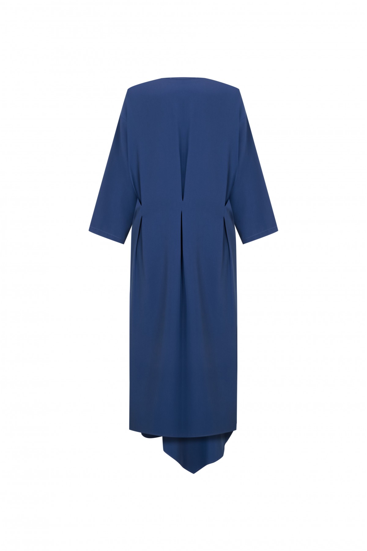 FATTUM Asymmetric Cut Snap Button Top - Short Sleeved Black