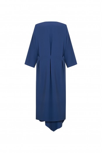 FATTUM Asymmetric Cut Snap Button Top - Short Sleeved Black